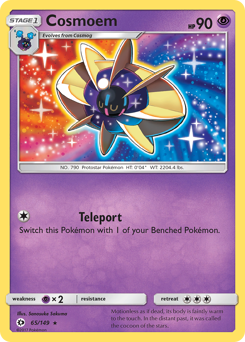 Cosmoem, Sun & Moon #65, Pokémon TCG card