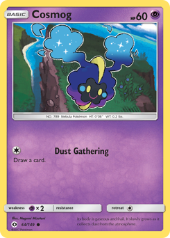 Cosmog, Sun & Moon #64, Pokémon TCG card
