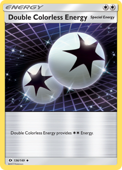 Double Colorless Energy, Sun & Moon #136, Pokémon TCG card