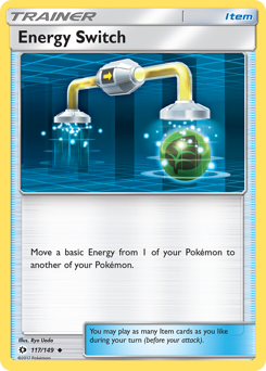 Energy Switch, Sun & Moon #117, Pokémon TCG card