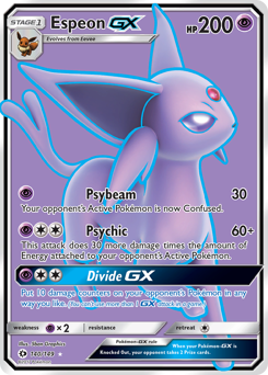 Espeon-GX, Sun & Moon #140, Pokémon TCG card