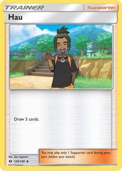 Hau, Sun & Moon #120, Pokémon TCG card