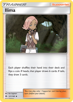 Ilima, Sun & Moon #121, Pokémon TCG card