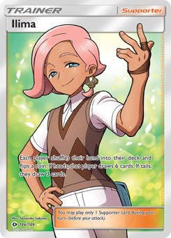 Ilima, Sun & Moon #146, Pokémon TCG card