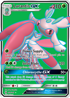 Lurantis-GX, Sun & Moon #138, Pokémon TCG card