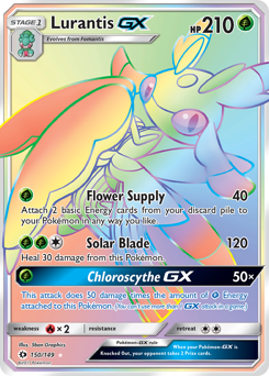 Lurantis-GX, Sun & Moon #150, Pokémon TCG card