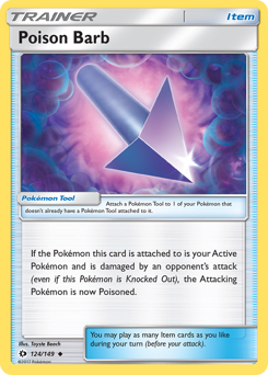 Poison Barb, Sun & Moon #124, Pokémon TCG card