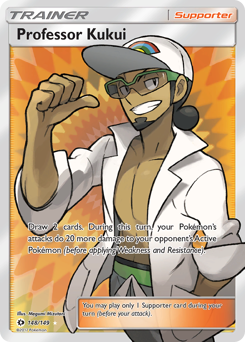 Professor Kukui, Sun & Moon #148, Pokémon TCG card