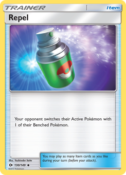 Repel, Sun & Moon #130, Pokémon TCG card
