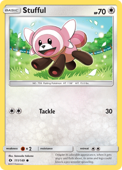Stufful, Sun & Moon #111, Pokémon TCG card