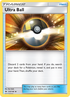 Ultra Ball, Sun & Moon #135, Pokémon TCG card