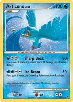 Articuno, Supreme Victors #16, Pokémon TCG card