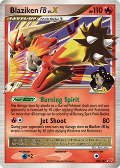Blaziken FB LV.X, Supreme Victors #142, Pokémon TCG card