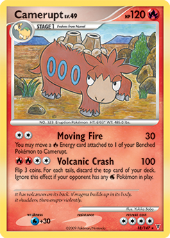 Camerupt, Supreme Victors #18, Pokémon TCG card