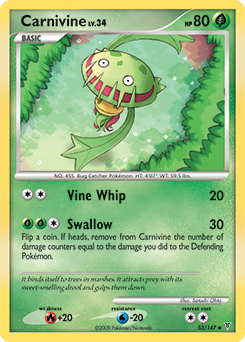 Carnivine, Supreme Victors #53, Pokémon TCG card