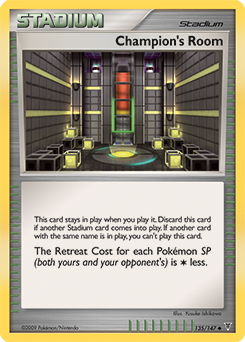 Champion's Room, Supreme Victors #135, Pokémon TCG card