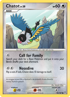 Chatot, Supreme Victors #95, Pokémon TCG card