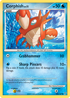 Corphish, Supreme Victors #100, Pokémon TCG card
