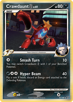 Crawdaunt G, Supreme Victors #23, Pokémon TCG card