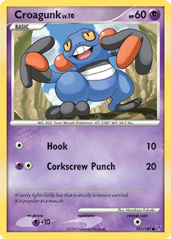 Croagunk, Supreme Victors #101, Pokémon TCG card
