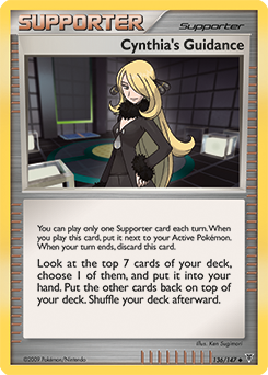 Cynthia's Guidance, Supreme Victors #136, Pokémon TCG card