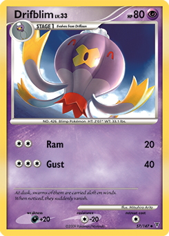 Drifblim, Supreme Victors #57, Pokémon TCG card