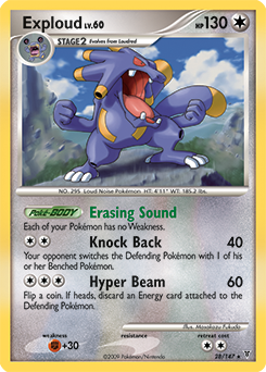 Exploud, Supreme Victors #28, Pokémon TCG card