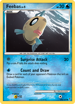 Feebas, Supreme Victors #104, Pokémon TCG card