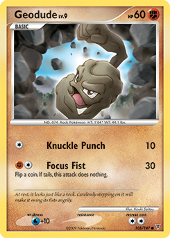 Geodude, Supreme Victors #105, Pokémon TCG card