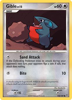 Gible, Supreme Victors #106, Pokémon TCG card