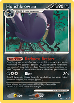 Honchkrow, Supreme Victors #29, Pokémon TCG card