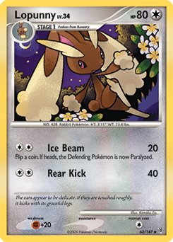 Lopunny, Supreme Victors #63, Pokémon TCG card