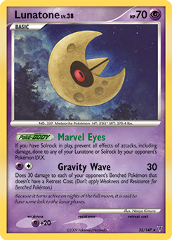 Lunatone, Supreme Victors #32, Pokémon TCG card