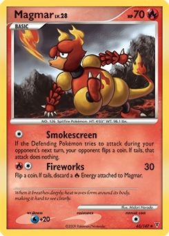 Magmar, Supreme Victors #65, Pokémon TCG card