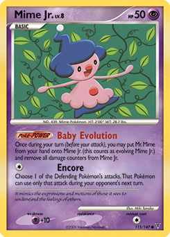 Mime Jr., Supreme Victors #115, Pokémon TCG card