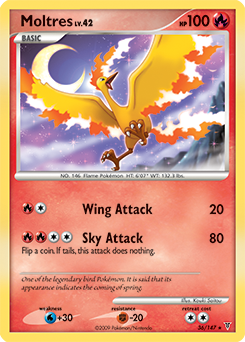 Moltres, Supreme Victors #36, Pokémon TCG card
