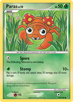 Paras, Supreme Victors #119, Pokémon TCG card