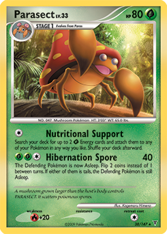 Parasect, Supreme Victors #38, Pokémon TCG card