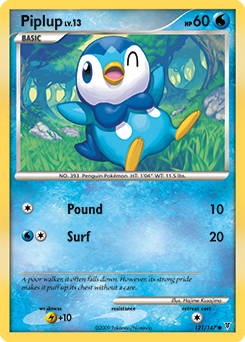 Piplup, Supreme Victors #121, Pokémon TCG card
