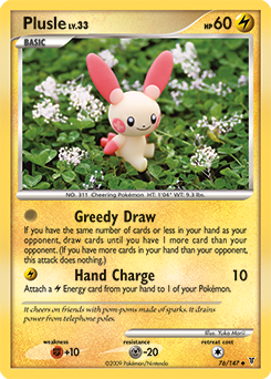 Plusle, Supreme Victors #76, Pokémon TCG card