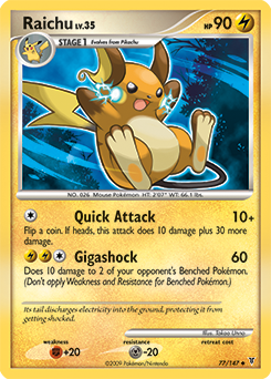Raichu, Supreme Victors #77, Pokémon TCG card