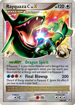 Rayquaza C LV.X, Supreme Victors #146, Pokémon TCG card