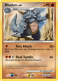Rhydon, Supreme Victors #80, Pokémon TCG card