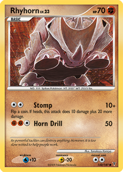 Rhyhorn, Supreme Victors #122, Pokémon TCG card