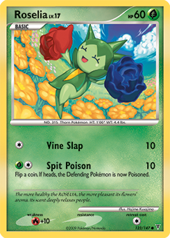 Roselia, Supreme Victors #123, Pokémon TCG card