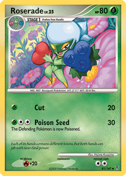Roserade, Supreme Victors #81, Pokémon TCG card