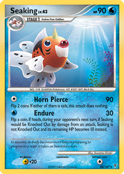 Seaking, Supreme Victors #43, Pokémon TCG card
