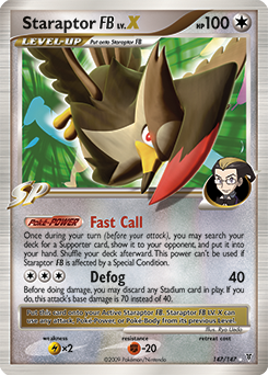 Staraptor FB LV.X, Supreme Victors #147, Pokémon TCG card
