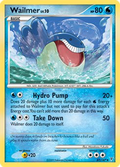 Wailmer, Supreme Victors #87, Pokémon TCG card