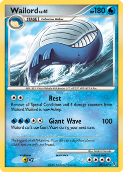 Wailord, Supreme Victors #47, Pokémon TCG card
